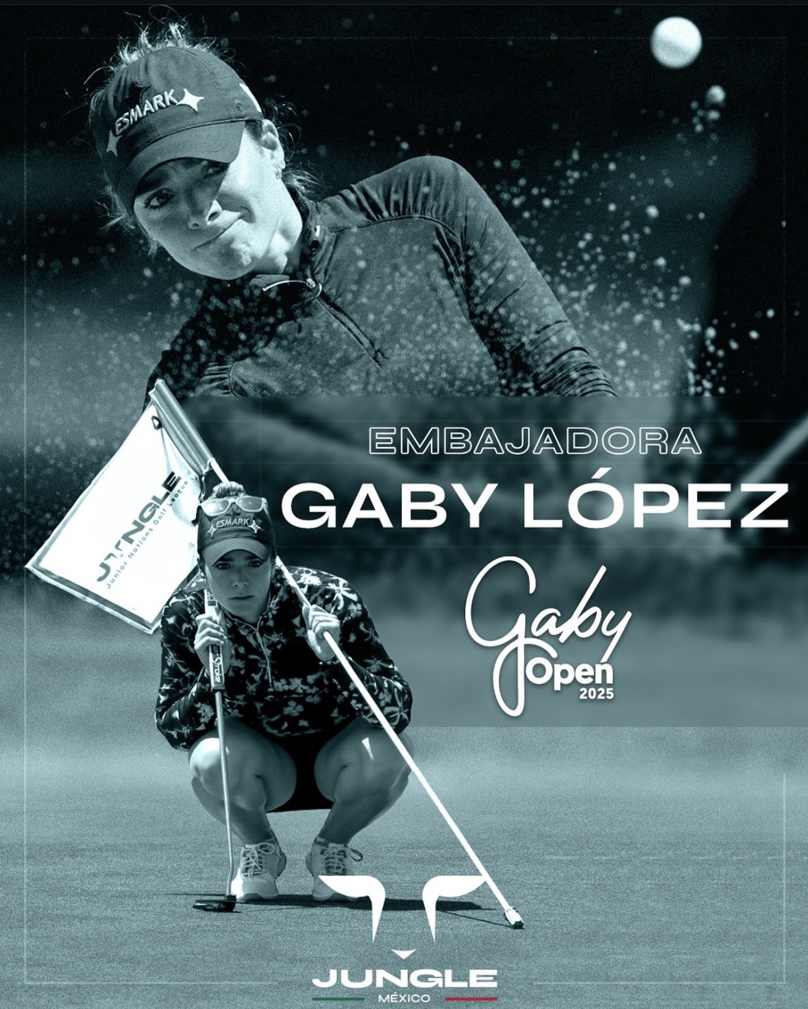 Gaby López Open 2025 ambassador artwork featuring Gaby López.